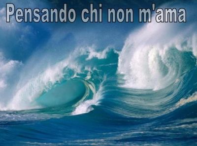 Pensando chi non m'ama