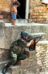 La pip� sull'elmetto