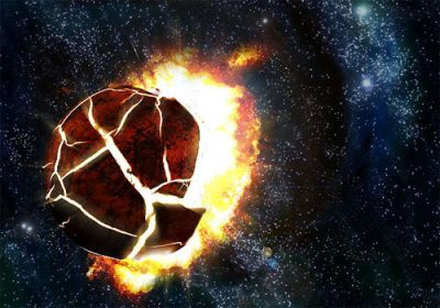 Exploding moon